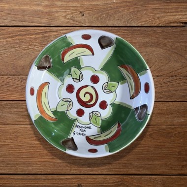 Sicilian handmade soup plate Plate De Simone per Giusina Cassata to Love Sicilian handmade soup plate Plate De Simone per Giusina Cassata to Love